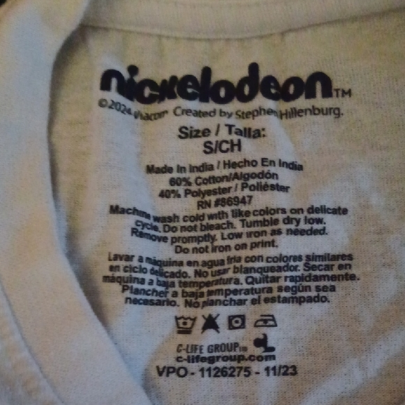 Nickelodeon White SpongeBob SquarePants Character Tee - Picture 2 of 4